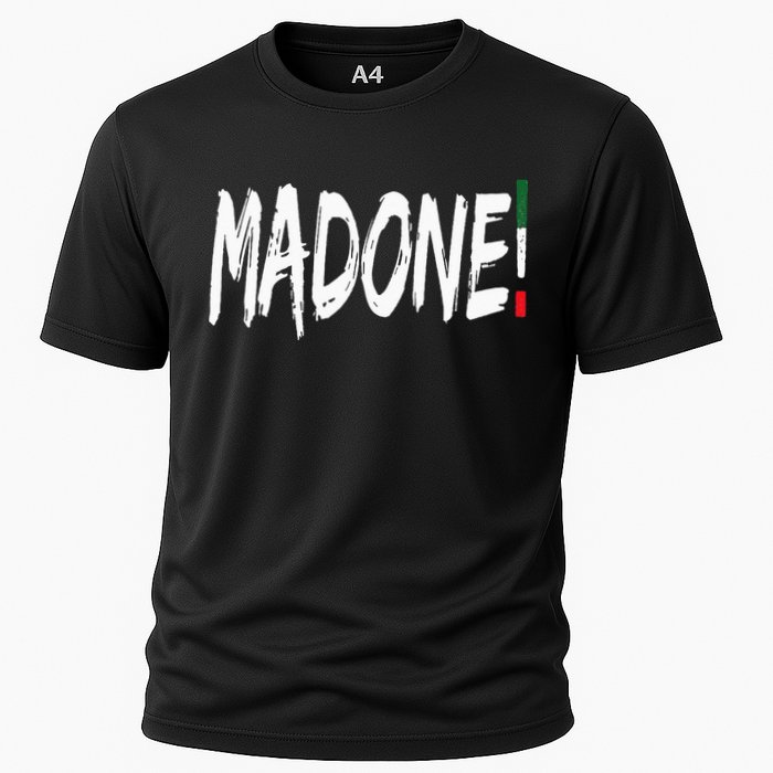 Italian Slang Word Madone Cooling Performance Crew T-Shirt