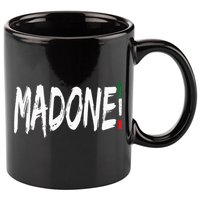 Italian Slang Word Madone 11oz C Handle Ceramic Mug