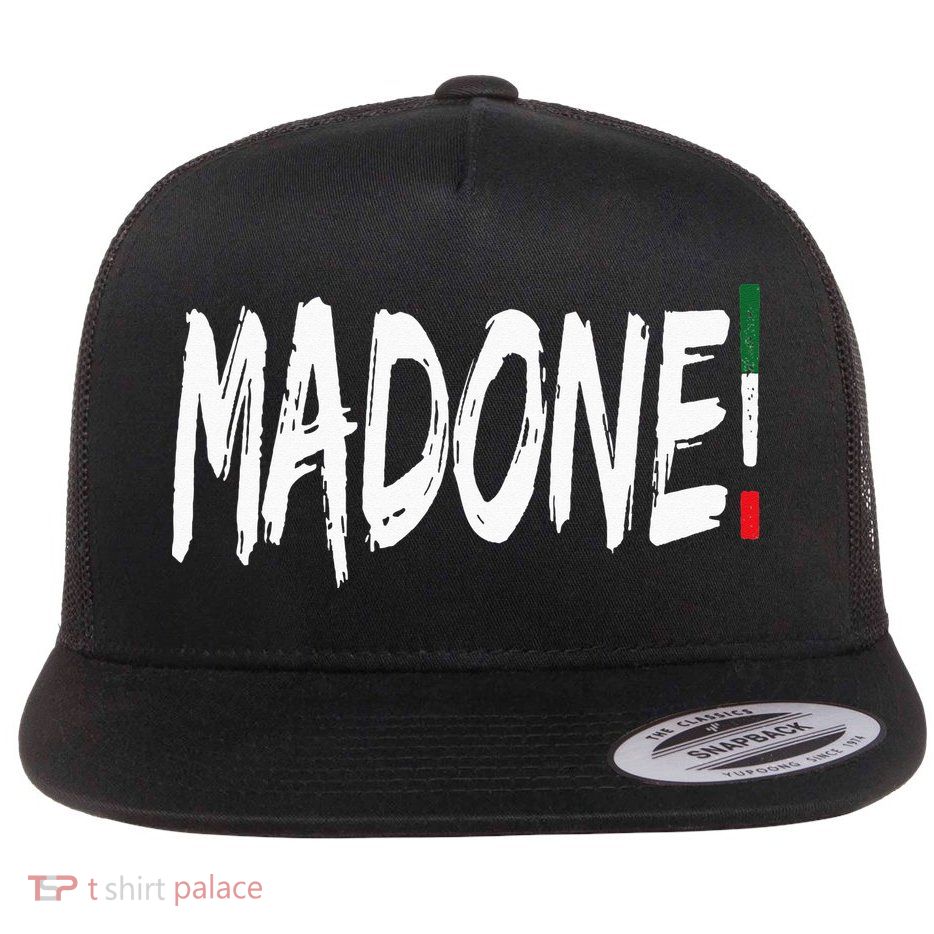 Italian Slang Word Madone Flatbill Hat