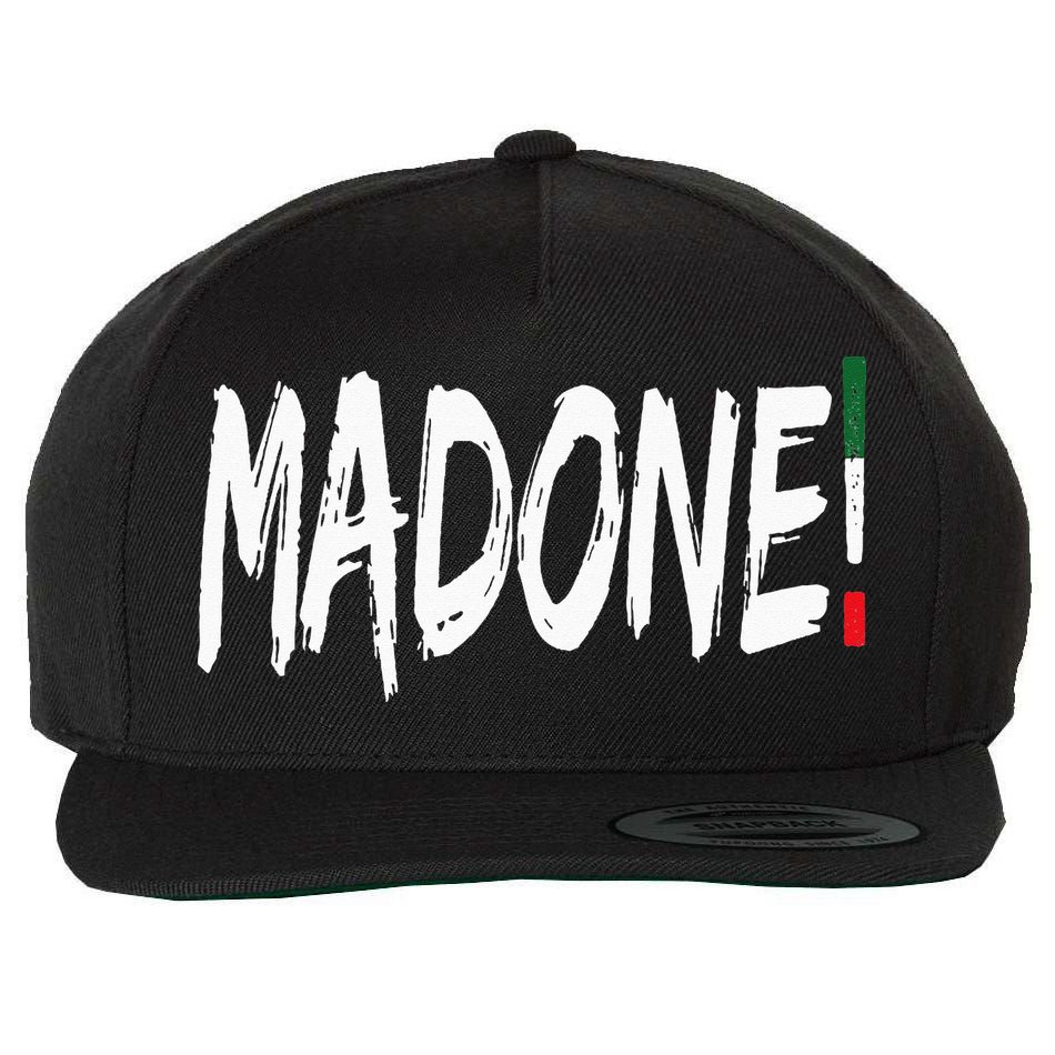 Italian Slang Word Madone Wool Snapback Cap