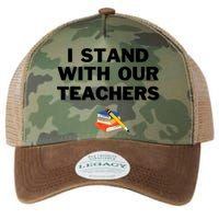 I Stand With Our Teachers & Stand Against Book Banning Legacy Tie Dye Trucker Hat