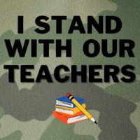 I Stand With Our Teachers & Stand Against Book Banning Legacy Tie Dye Trucker Hat