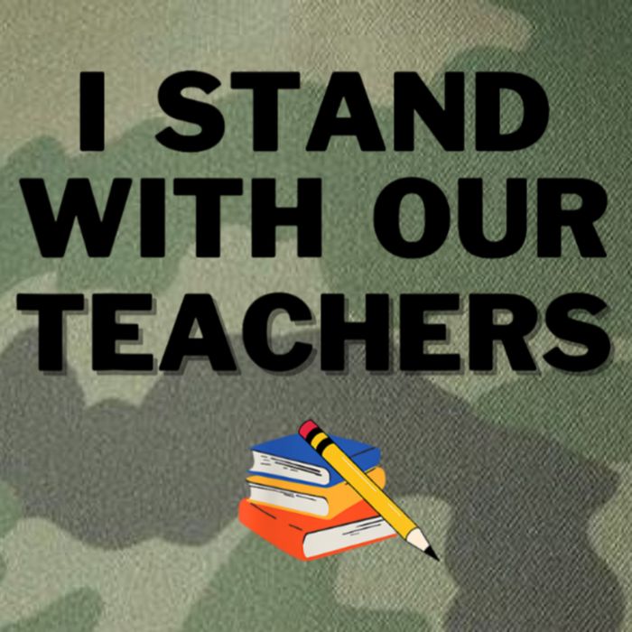 I Stand With Our Teachers & Stand Against Book Banning Legacy Tie Dye Trucker Hat