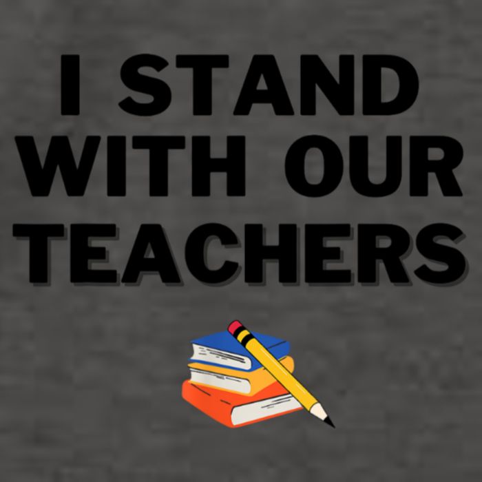 I Stand With Our Teachers & Stand Against Book Banning Vector Backpack