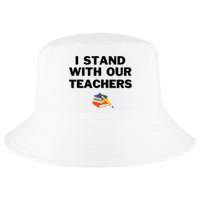 I Stand With Our Teachers & Stand Against Book Banning Cool Comfort Performance Bucket Hat