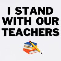I Stand With Our Teachers & Stand Against Book Banning Cool Comfort Performance Bucket Hat