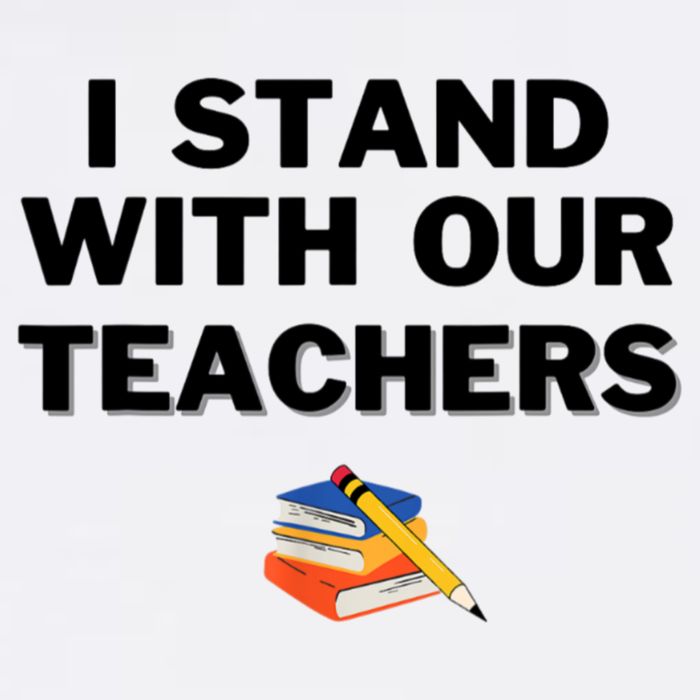 I Stand With Our Teachers & Stand Against Book Banning Cool Comfort Performance Bucket Hat