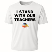 I Stand With Our Teachers & Stand Against Book Banning Performance Shirt