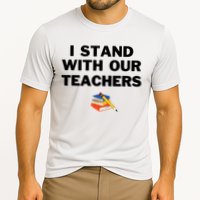 I Stand With Our Teachers & Stand Against Book Banning Performance Shirt