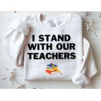 I Stand With Our Teachers & Stand Against Book Banning Sweatshirt