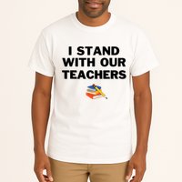I Stand With Our Teachers & Stand Against Book Banning Tall T-Shirt