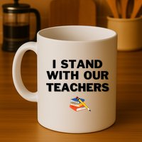 I Stand With Our Teachers & Stand Against Book Banning Mug