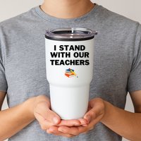 I Stand With Our Teachers & Stand Against Book Banning Tumbler