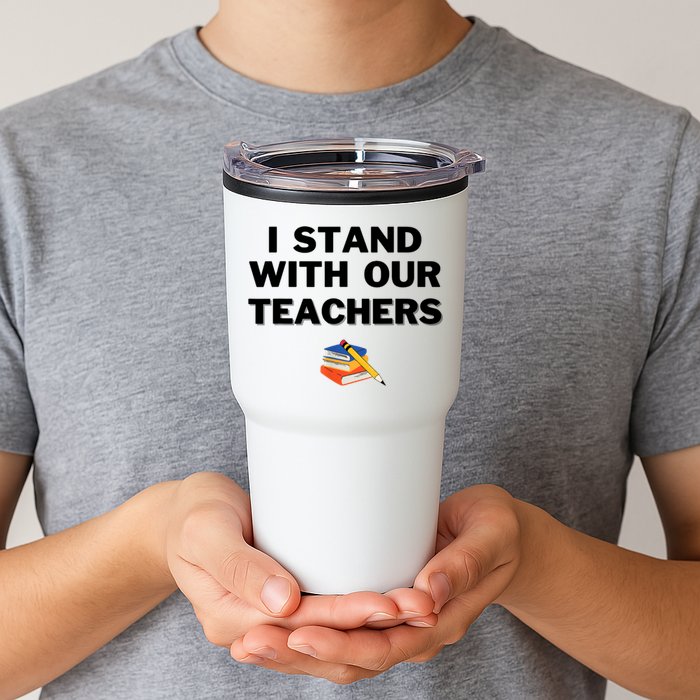 I Stand With Our Teachers & Stand Against Book Banning Tumbler