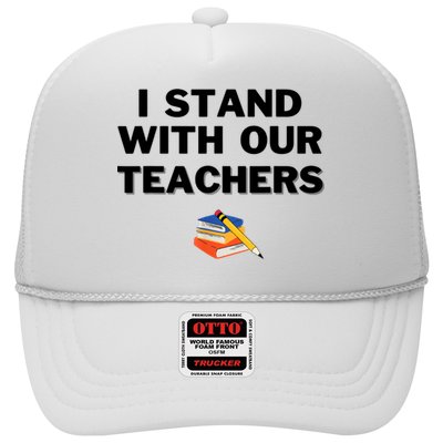 I Stand With Our Teachers & Stand Against Book Banning Trucker Hat