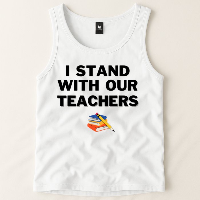 I Stand With Our Teachers & Stand Against Book Banning Tank Top