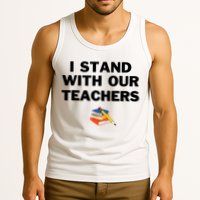 I Stand With Our Teachers & Stand Against Book Banning Tank Top