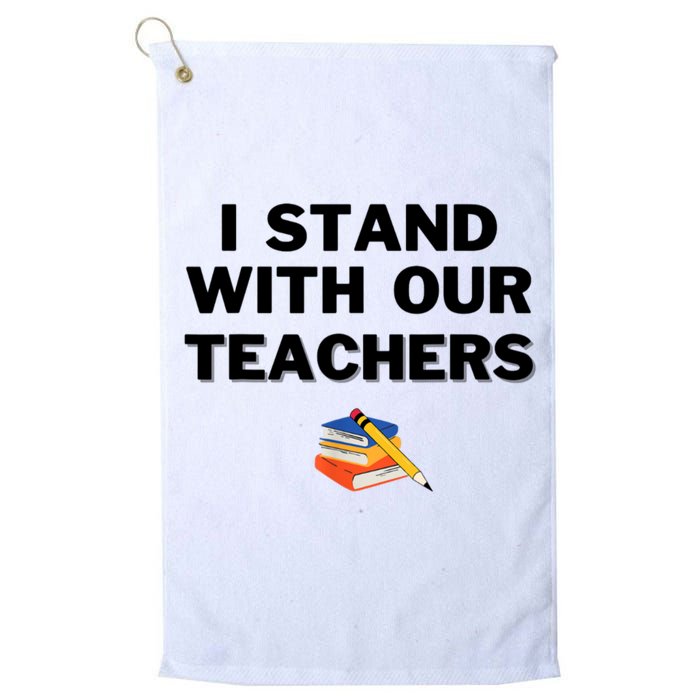 I Stand With Our Teachers & Stand Against Book Banning Golf Towel