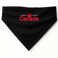 I Stand With Je Soutiens Le Canada English French USA-Made Doggie Bandana