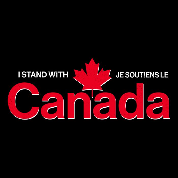 I Stand With Je Soutiens Le Canada English French Cooling Performance Crew T-Shirt