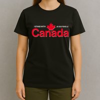 I Stand With Je Soutiens Le Canada English French T-Shirt
