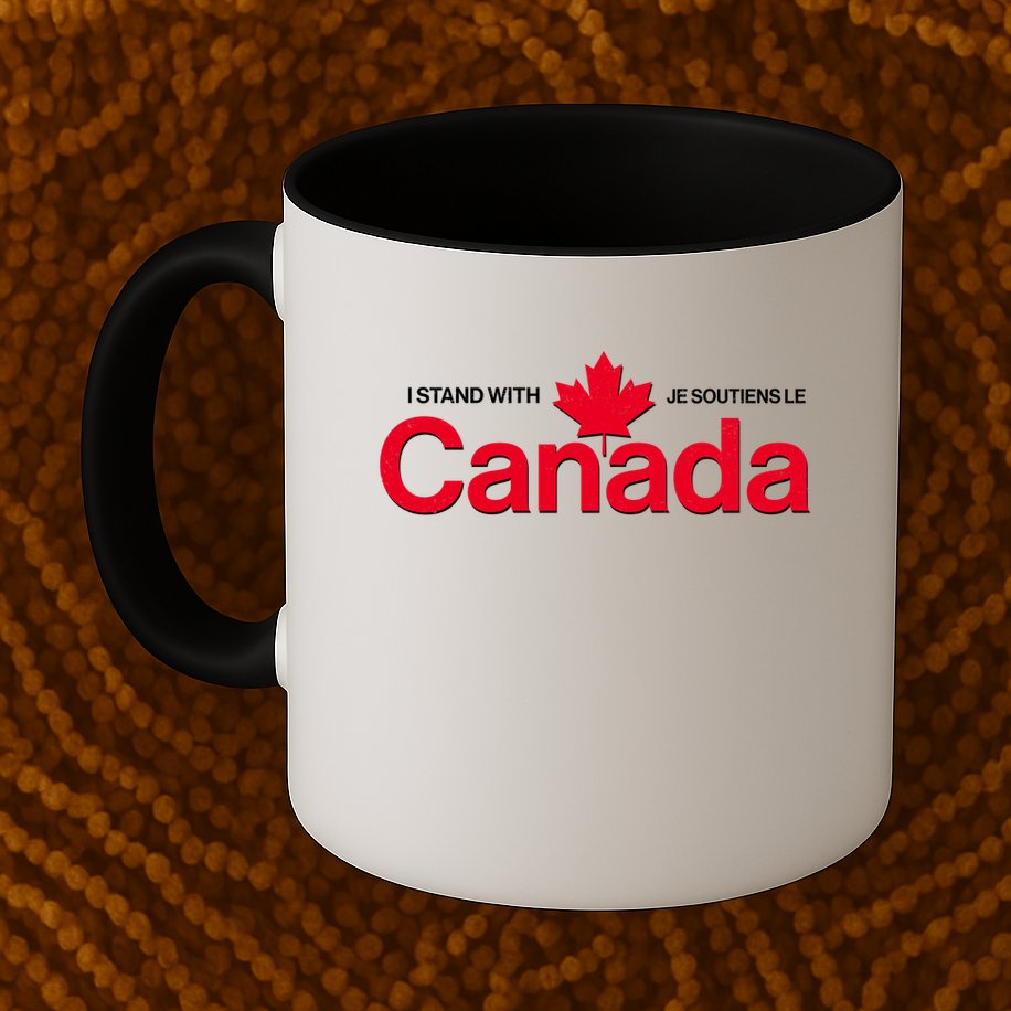 I Stand With Je Soutiens Le Canada English French Mug