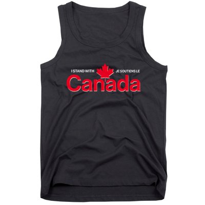 I Stand With Je Soutiens Le Canada English French Tank Top