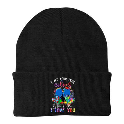 I See Your True Colors Puzzle World Autism Awareness Beanie