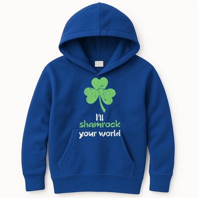 I'll Shamrock Your World Saint St Patrick's Paddys Day Gift Kids Hoodie