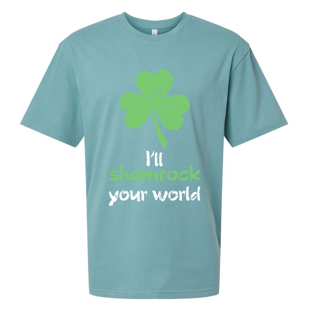 I'll Shamrock Your World Saint St Patrick's Paddys Day Gift Sueded Cloud Jersey T-Shirt