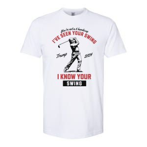 IVe Seen Your Swing I Know Your Swing Trump Golf Softstyle CVC T-Shirt