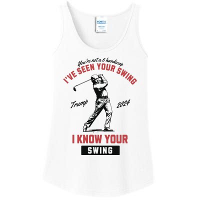 IVe Seen Your Swing I Know Your Swing Trump Golf Ladies Essential Tank