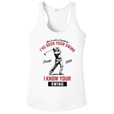 IVe Seen Your Swing I Know Your Swing Trump Golf Ladies PosiCharge Competitor Racerback Tank