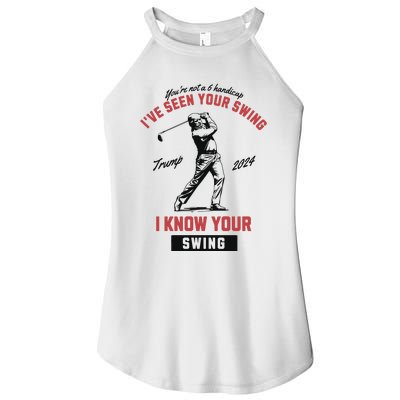 IVe Seen Your Swing I Know Your Swing Trump Golf Women's Perfect Tri Rocker Tank