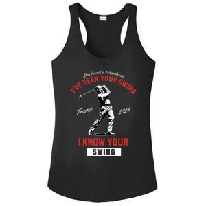 IVe Seen Your Swing I Know Your Swing Golf Pro Trump 2024 Ladies PosiCharge Competitor Racerback Tank