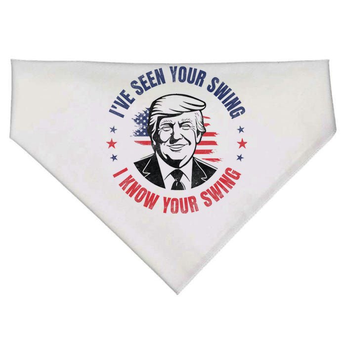 IVe Seen Your Swing I Know Your Swing Funny Golf USA-Made Doggie Bandana