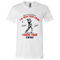 IVe Seen Your Swing I Know Your Swing V-Neck T-Shirt