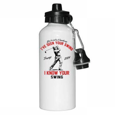 IVe Seen Your Swing I Know Your Swing Aluminum Water Bottle 