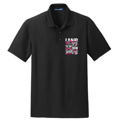I Said Yes To The New Address, Property Housewarming Party Dry Zone Grid Polo