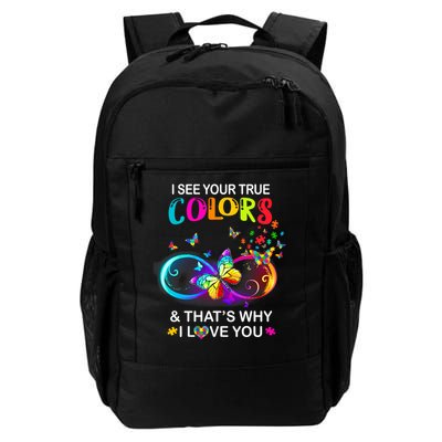 I see Your True Colors Butterfly Autism Awareness Backpack
