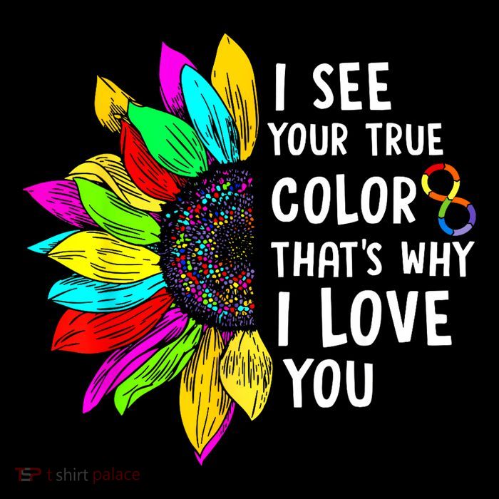 I See Your True Color  Rainbow Neurodiversity Autism Drawstring Bag