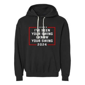 IVe Seen Your Swing Funny Golf Political Satire Garment-Dyed Fleece Hoodie