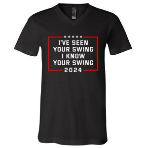 IVe Seen Your Swing Funny Golf Political Satire V-Neck T-Shirt