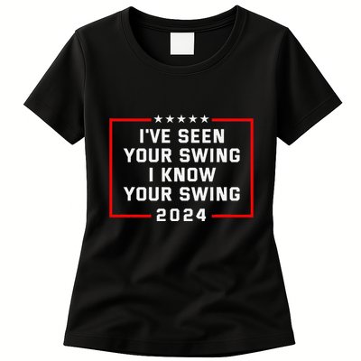 IVe Seen Your Swing Funny Golf Political Satire Womens T-Shirt