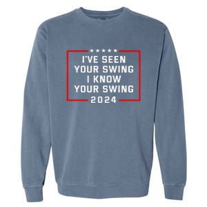 IVe Seen Your Swing Funny Golf Political Satire Garment-Dyed Sweatshirt