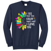 I See Your True Color Infinity Rainbow Neurodiversity Autism Sweatshirt