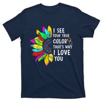 I See Your True Color Infinity Rainbow Neurodiversity Autism T-Shirt