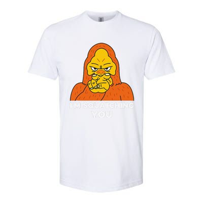 Im Squatching You Sasquatch Funny Halloween Bigfoot Softstyle® CVC T-Shirt