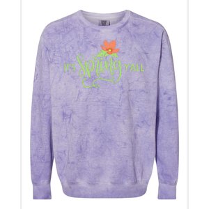 It's Spring Y'all Flower Colorblast Crewneck Sweatshirt