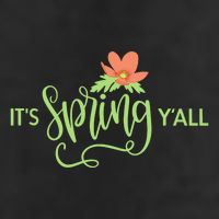 It's Spring Y'all Flower 7 Panel Mesh Trucker Snapback Hat